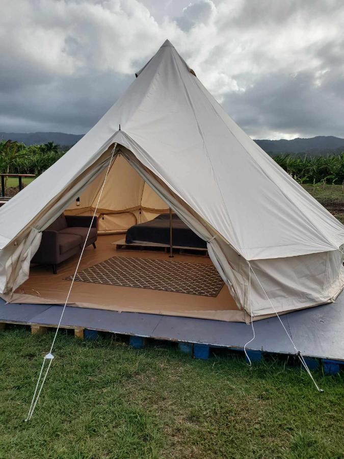 Maleka Farm: Tent Glamping North Shore Oahu Laie Bagian luar foto