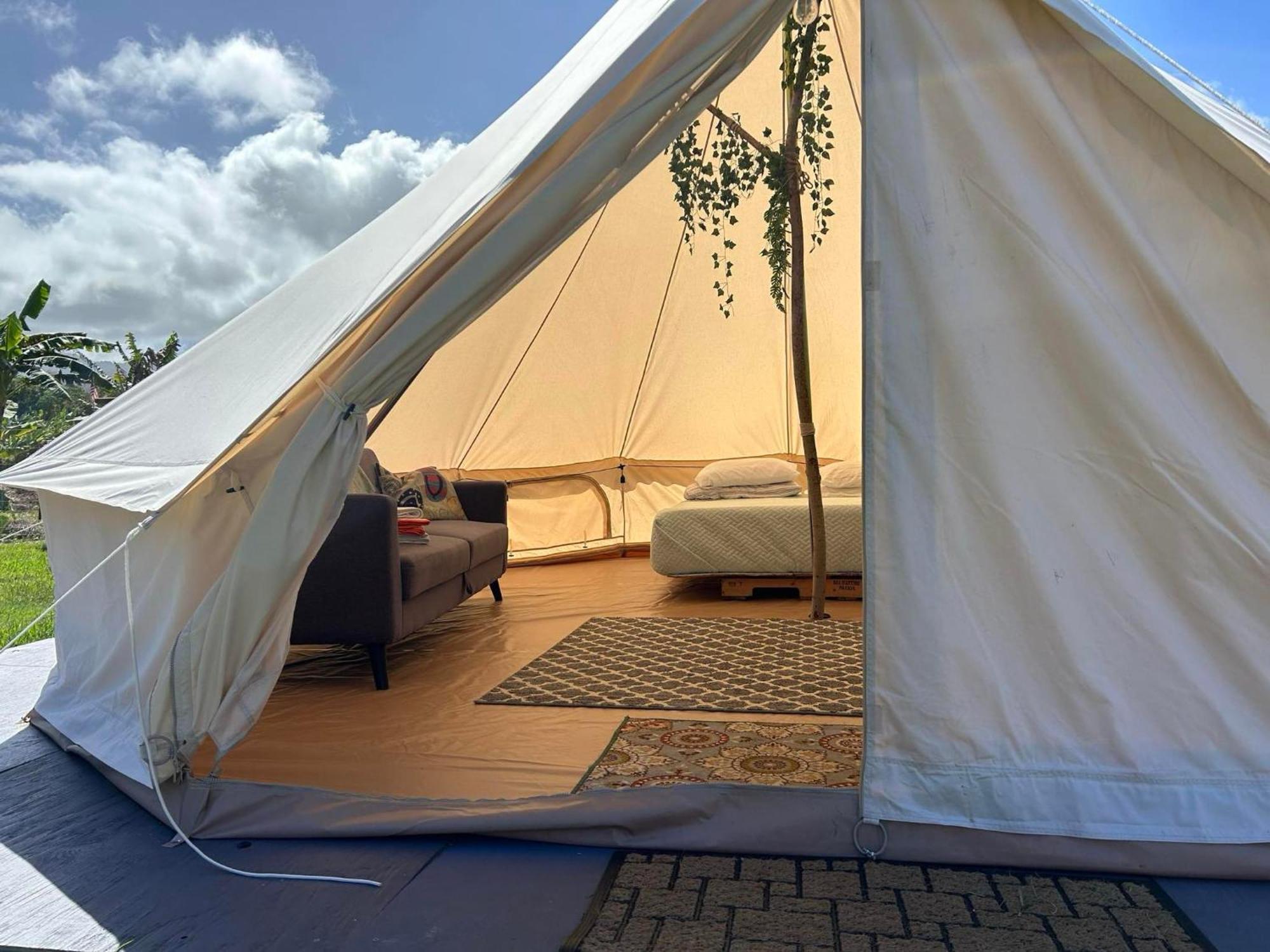 Maleka Farm: Tent Glamping North Shore Oahu Laie Bagian luar foto